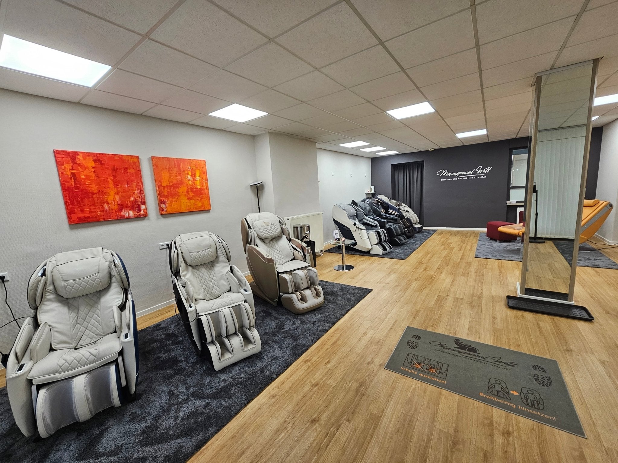Notre exposition de fauteuils de massage à Leverkusen - Massagesessel Welt
