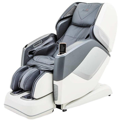 Casada Aura-Fauteuil de massage-blanc-gris-Fauteuil de massage en similicuir Monde